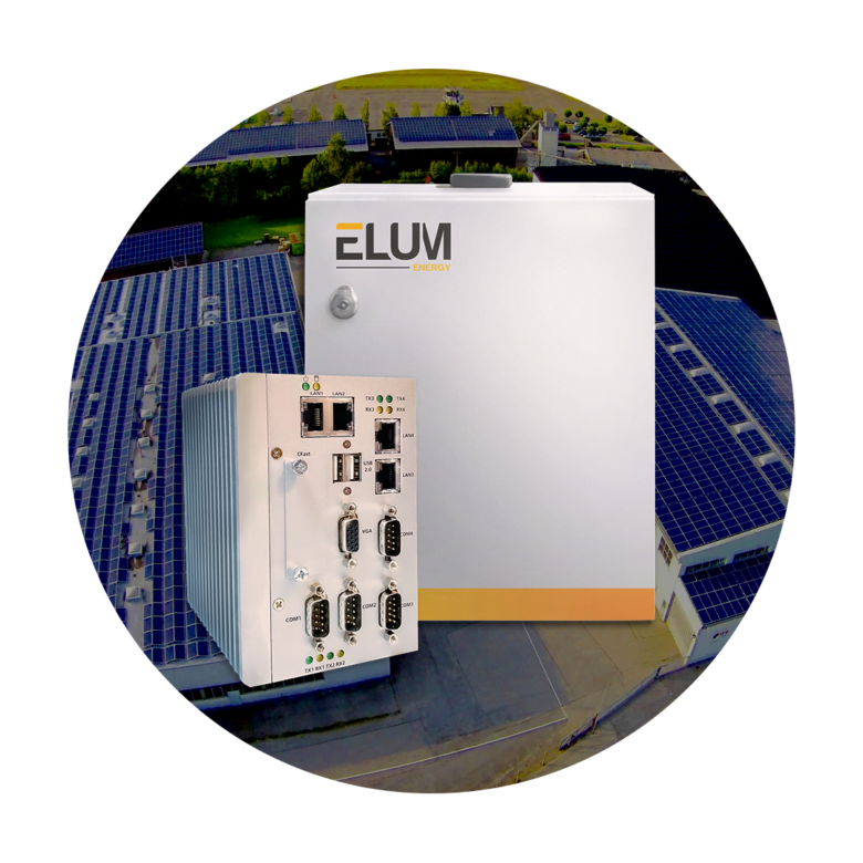solar controller casing with big moxa by elum energy