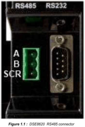 DSE8620 connector