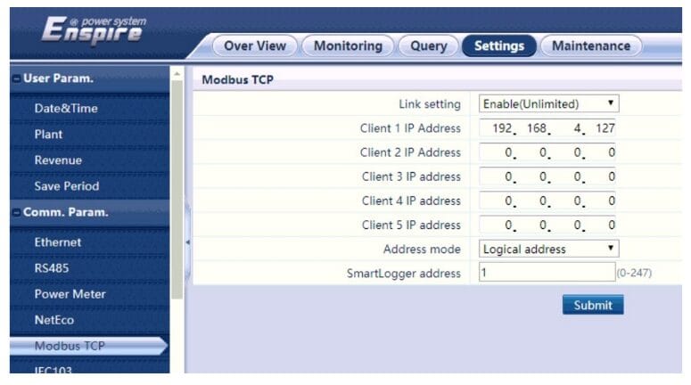 enable page