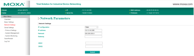 moxa login 2