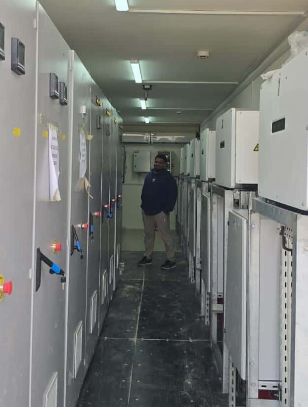 Control room - hybrid pv plant in Morocco